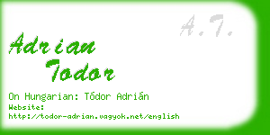 adrian todor business card